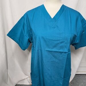 professional v-neck medical scrubs - assorted colors - size s